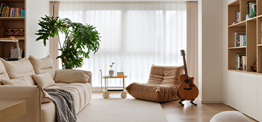 杭州北大资源未名府装修，为花艺师打造130㎡自然原木栖居