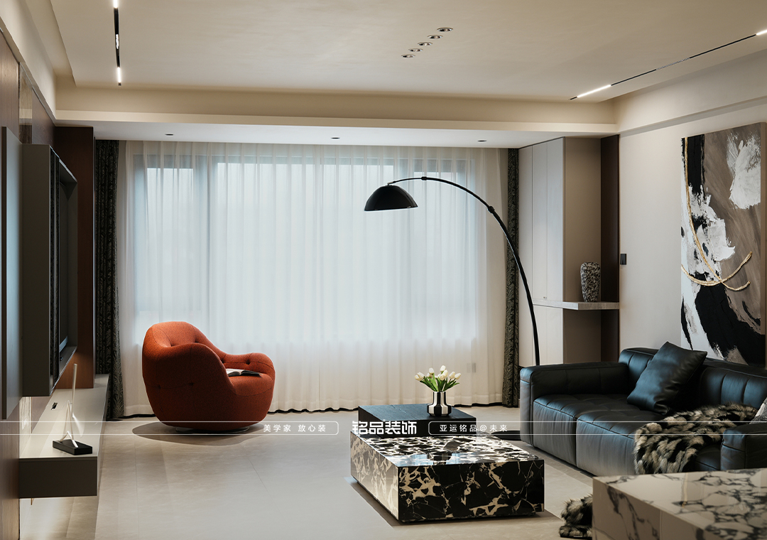 金华锦云江汀  130平意式风格装修案例分享