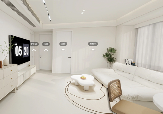 沁瑄云上府 89㎡三室两厅一卫装修效果图