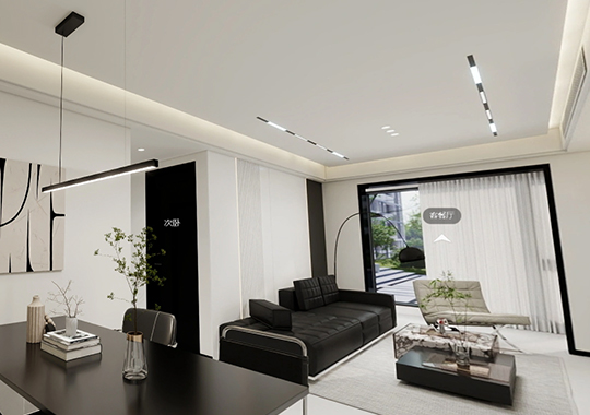 沁瑄云上府 105㎡三室两厅两卫装修效果图