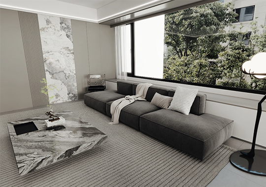 朝仕轩 D2户型139㎡四室两厅一厨两卫装修效果图