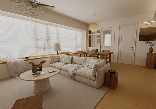 雍贤山庐 D户型127㎡四室两厅一厨两卫参考效果图