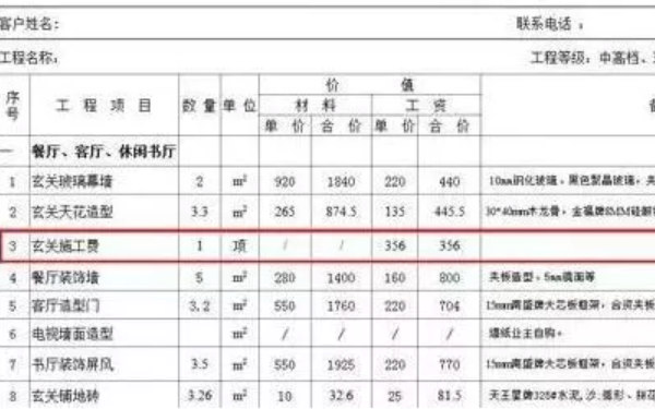 装修报价