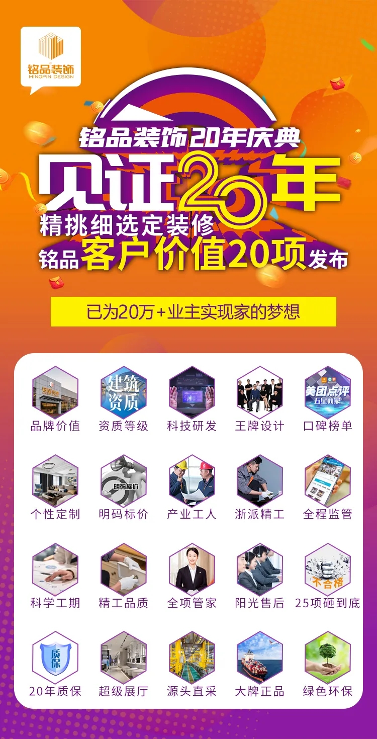 杭州装修公司铭品装饰20周年庆