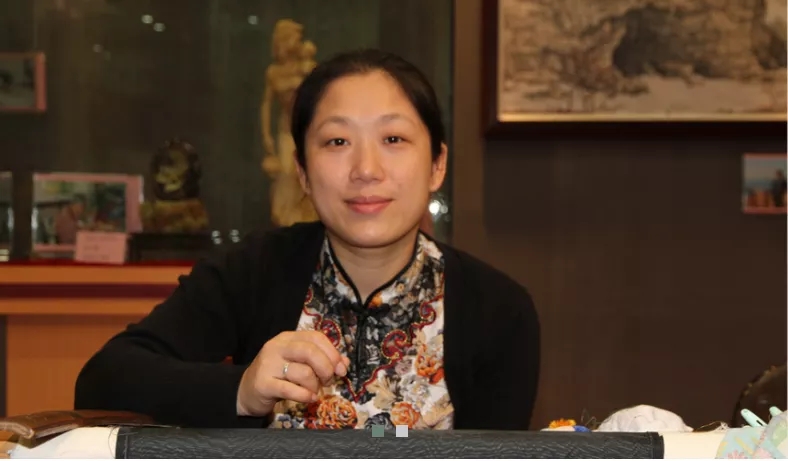 杭绣非物质文化遗产省级传承人金家虹