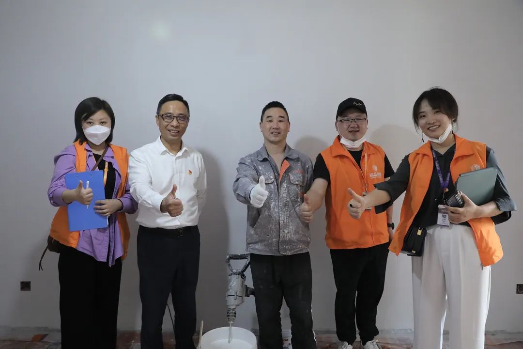 铭品装饰4月党员先锋工地大巡查